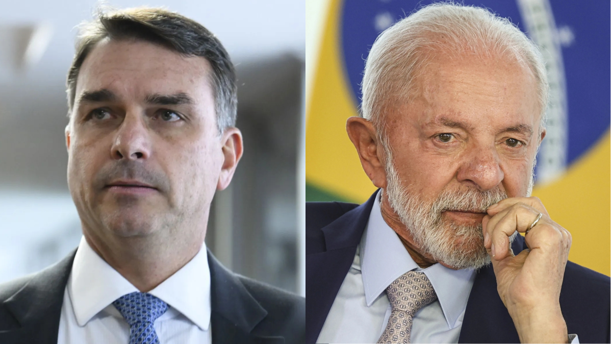 O senador Flávio Bolsonaro (PL-RJ) divulgou um vídeo criado com inteligência artificial que simula um desfile de escola de samba com críticas ao presidente Lula.