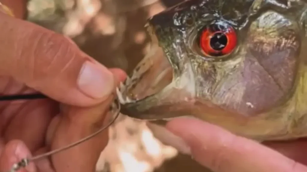 Vídeos mostram piranhas em lago e assustam turistas