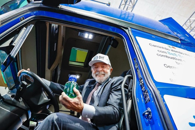 O presidente Luiz Inácio Lula da Silva disse que o país pode liderar a transição energética