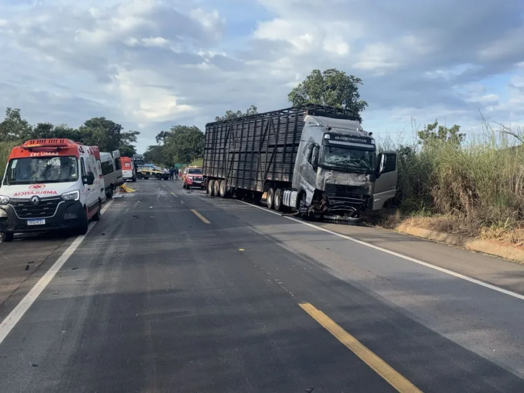 Um grave acidente deixou 8 mortos e 8 feridos na rodovia entre Formosa e Bezerra.