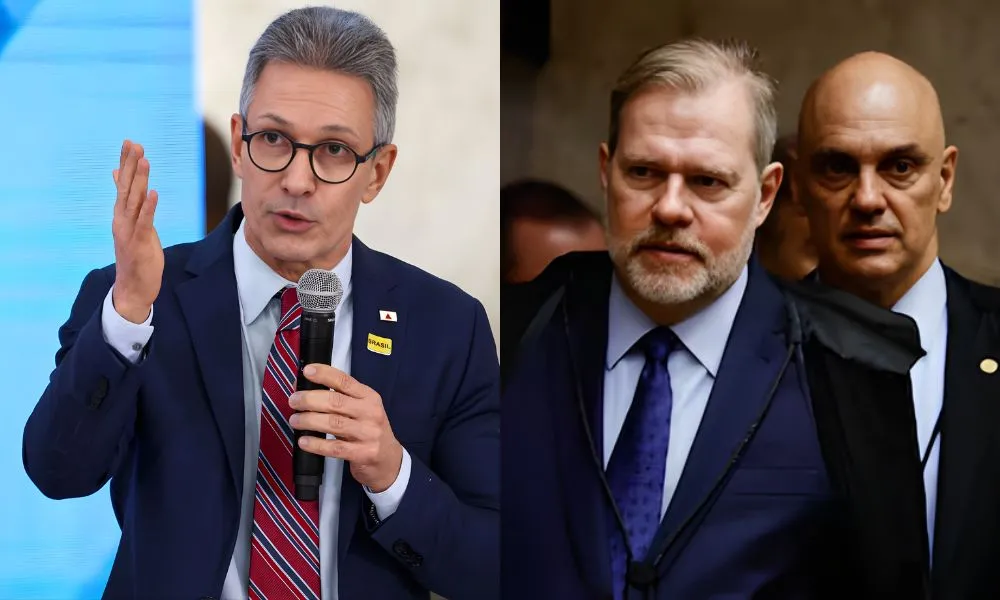 O pré-candidato Romeu Zema fez duras críticas ao Supremo Tribunal Federal e defendeu a prisão dos ministros Alexandre de Moraes e Dias Toffoli