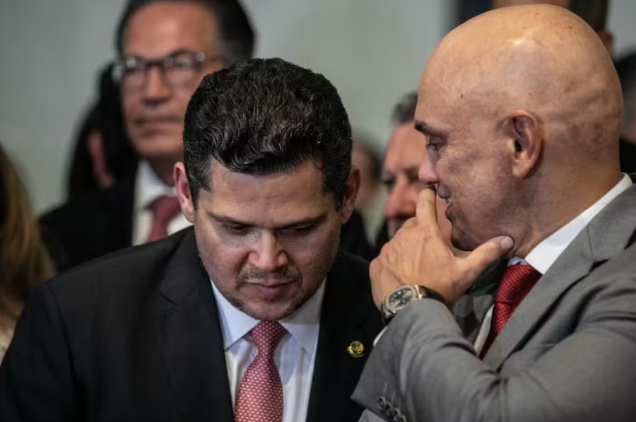 Encontro entre Alexandre de Moraes e Davi Alcolumbre virou assunto