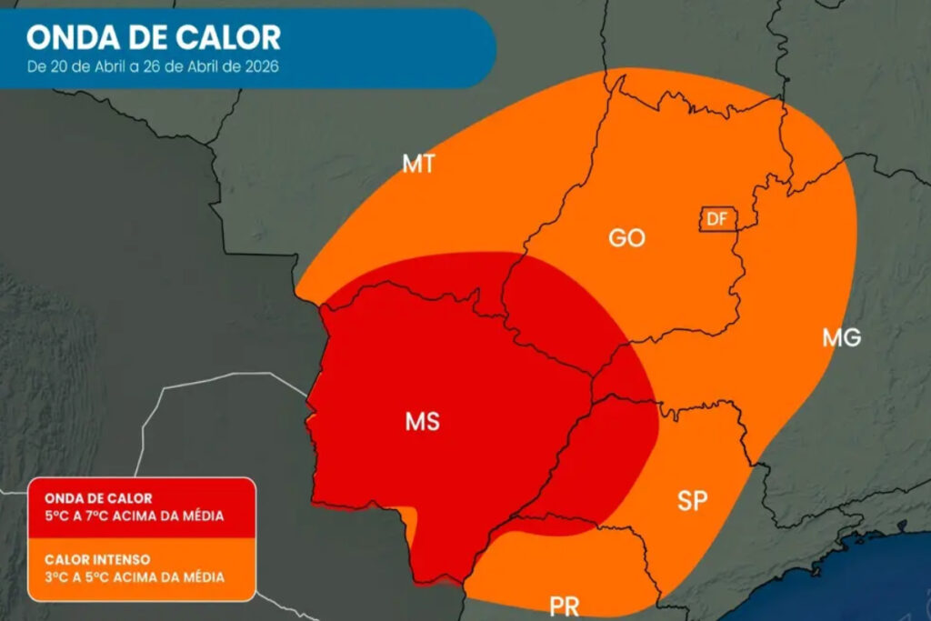 O sudoeste de Goiás, incluindo Rio Verde, vai enfrentar uma onda de calor até o dia 26.