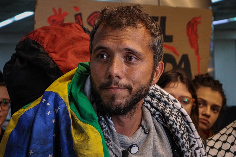 Ativistas seguiam rumo à Faixa de Gaza